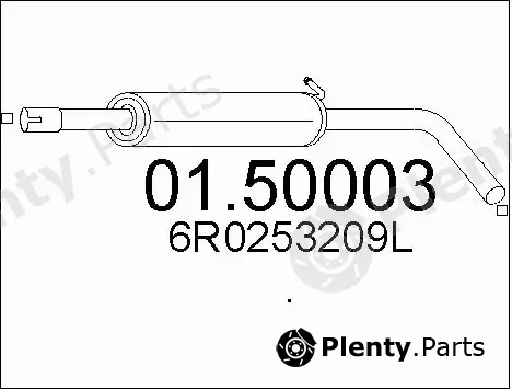 MTS 01.50003 — Centre Muffler