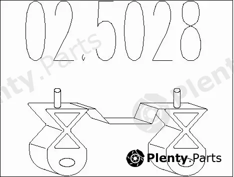 MTS 02.5028 — Rubber Buffer, muffler