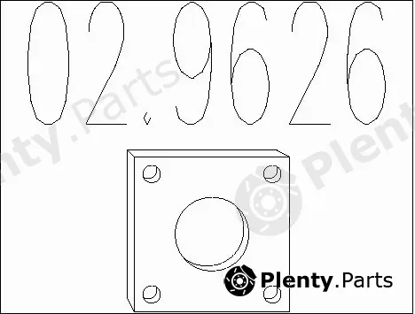 MTS 02.9626 — Gasket, exhaust pipe