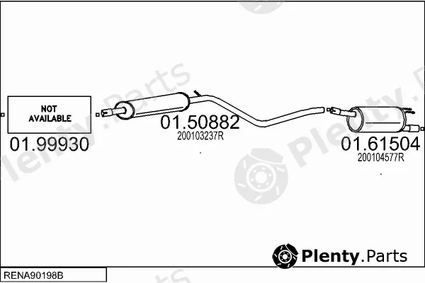 MTS RENA90198B057445 — Exhaust System