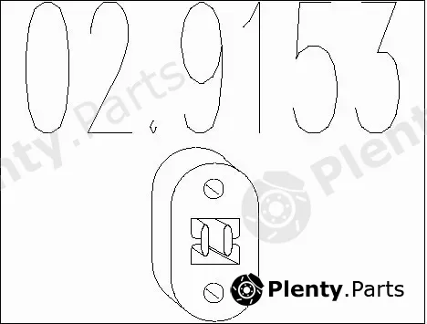 MTS 02.9153 — Gasket, exhaust pipe