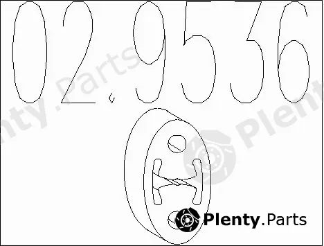 MTS 02.9536 — Rubber Buffer, muffler
