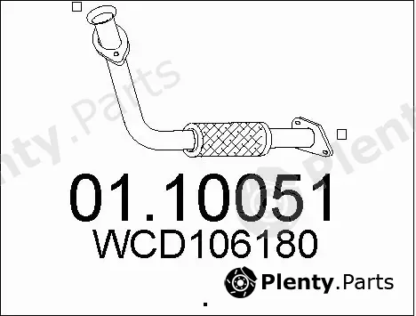 MTS 01.10051 — Exhaust Pipe