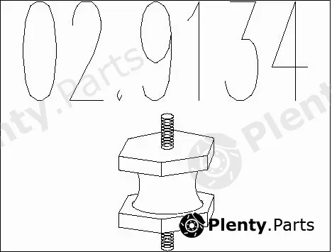 MTS 02.9134 — Rubber Buffer, muffler