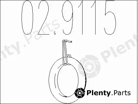 MTS 02.9115 — Rubber Buffer, muffler