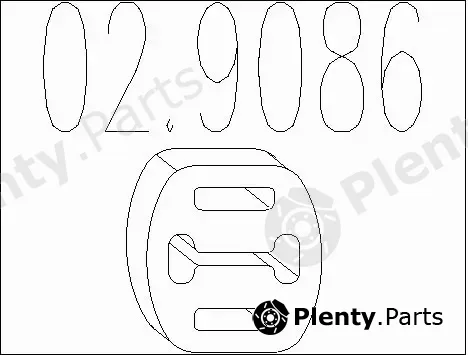 MTS 02.9086 — Rubber Buffer, muffler