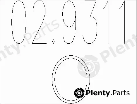 MTS 02.9311 — Seal Ring, exhaust pipe