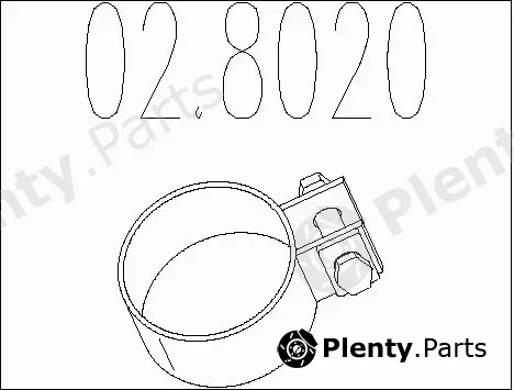MTS 02.8020 — Pipe Connector, exhaust system