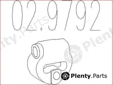 MTS 02.9792 — Rubber Buffer, muffler