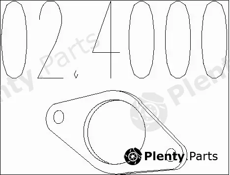 MTS 02.4000 — Gasket, exhaust pipe