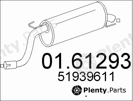 MTS 01.61293 — Rear Muffler