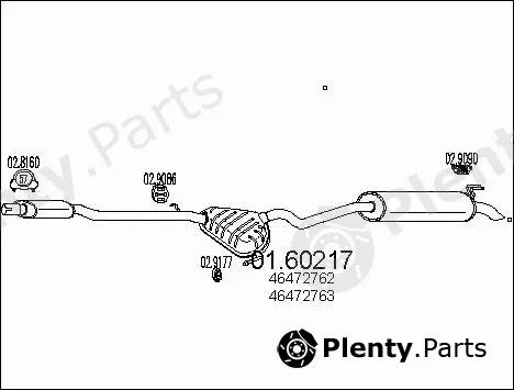 MTS 01.60217 — Rear Muffler