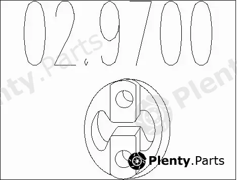 MTS 02.9700 — Rubber Buffer, muffler