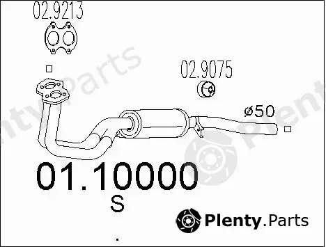 MTS 01.10000 — Exhaust Pipe