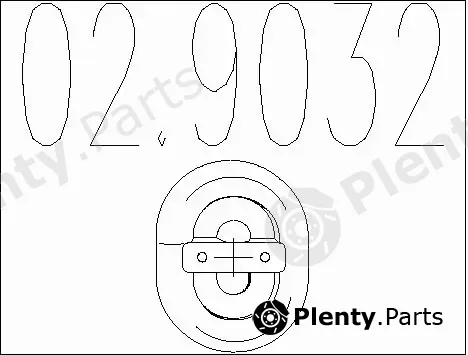 MTS 02.9032 — Rubber Buffer, muffler