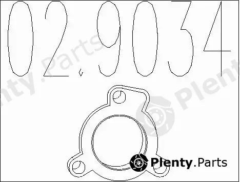MTS 02.9034 — Gasket, exhaust pipe