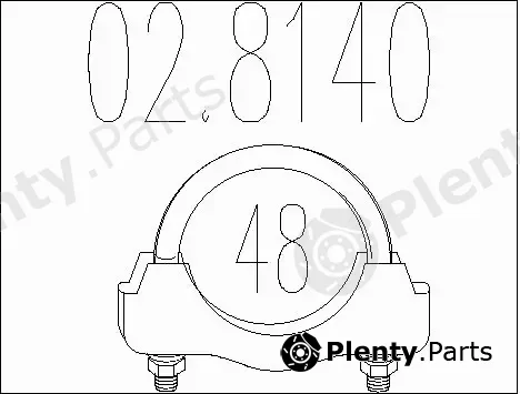 MTS 02.8140 — Pipe Connector, exhaust system