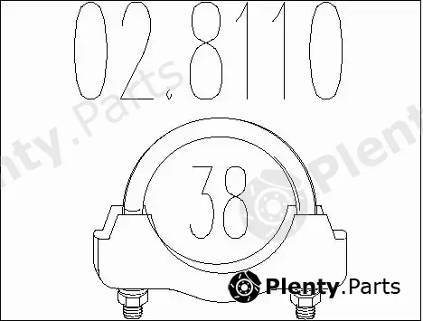 MTS 02.8110 — Pipe Connector, exhaust system