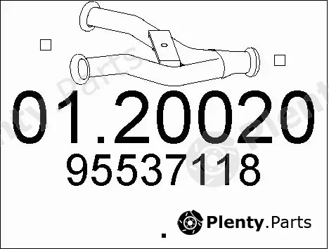 MTS 01.20020 — Exhaust Pipe