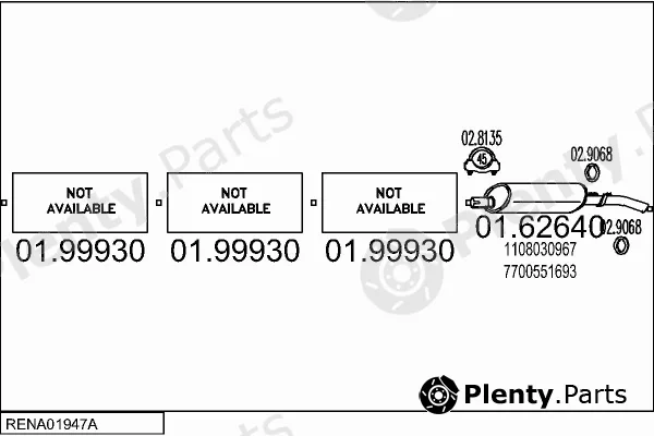 MTS RENA01947A002004 — Exhaust System