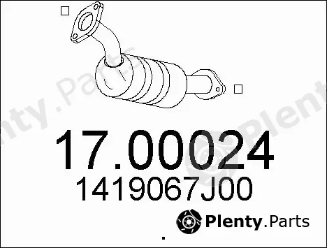 MTS 17.00024 — Soot/Particulate Filter, exhaust system
