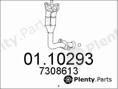 MTS 01.10293 — Exhaust Pipe