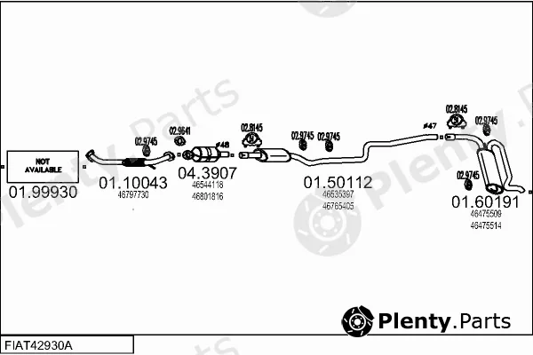 MTS FIAT42930A017482 — Exhaust System