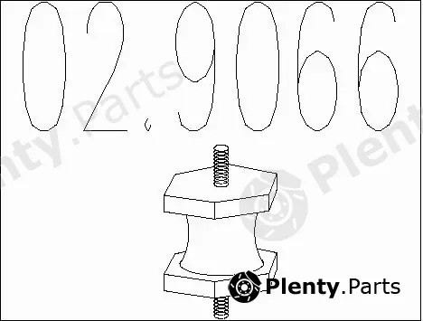 MTS 02.9066 — Rubber Buffer, muffler