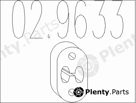 MTS 02.9633 — Rubber Buffer, muffler