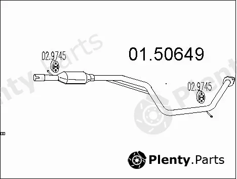 MTS 01.50649 — Centre Muffler