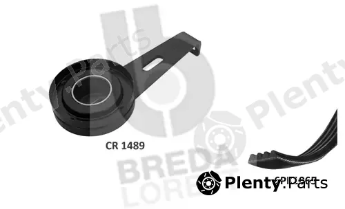 Breda Lorett KCA0051 — V-Ribbed Belt Set