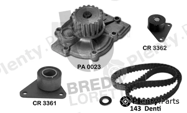 Breda Lorett KPA0758A — Water Pump & Timing Belt Kit
