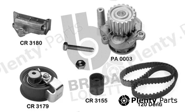 Breda Lorett KPA0583A — Water Pump & Timing Belt Kit