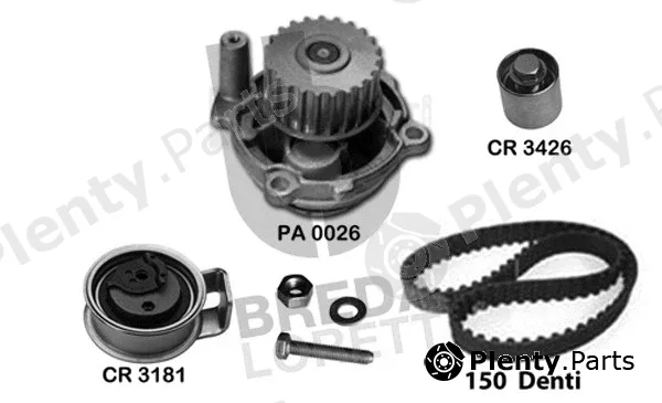 Breda Lorett KPA0629A — Water Pump & Timing Belt Kit