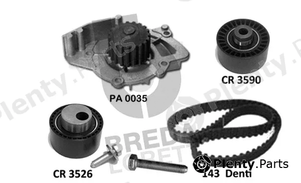 Breda Lorett KPA0778A — Water Pump & Timing Belt Kit