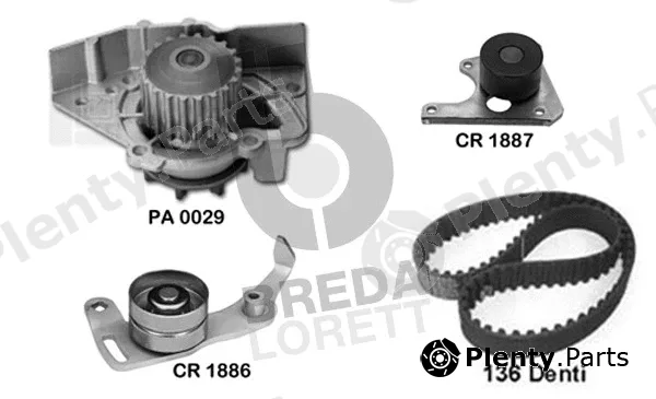 Breda Lorett KPA0123A — Water Pump & Timing Belt Kit