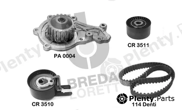 Breda Lorett KPA0571A — Water Pump & Timing Belt Kit