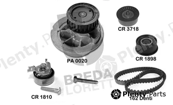 Breda Lorett KPA0718C — Water Pump & Timing Belt Kit