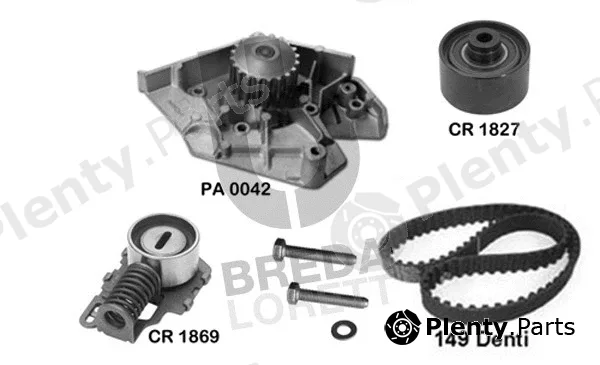 Breda Lorett KPA0112A — Water Pump & Timing Belt Kit