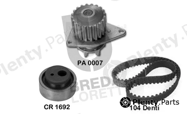 Breda Lorett KPA0107A — Water Pump & Timing Belt Kit