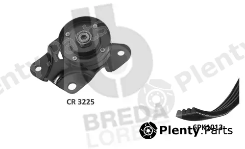 Breda Lorett KCA0063 — V-Ribbed Belt Set