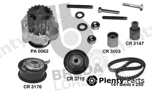 Breda Lorett KPA0598B — Water Pump & Timing Belt Kit