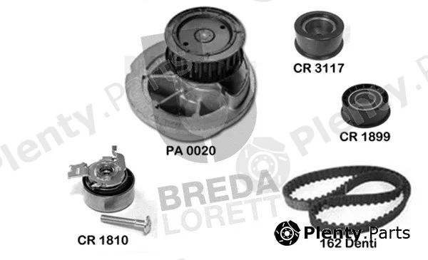 Breda Lorett KPA0365A — Water Pump & Timing Belt Kit