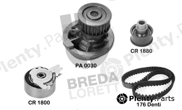 Breda Lorett KPA0021A — Water Pump & Timing Belt Kit
