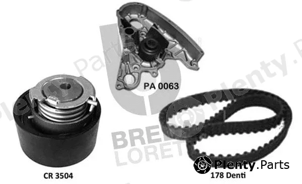 Breda Lorett KPA0729A — Water Pump & Timing Belt Kit