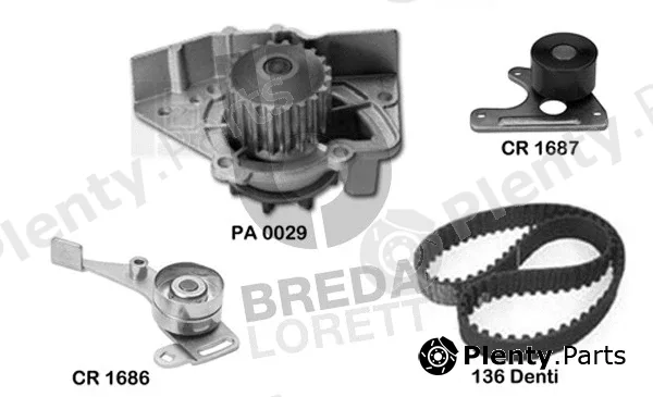 Breda Lorett KPA0116C — Water Pump & Timing Belt Kit