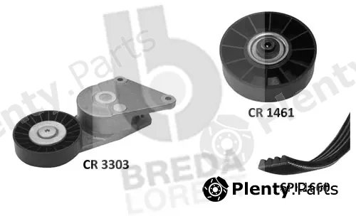 Breda Lorett KCA0008 — V-Ribbed Belt Set