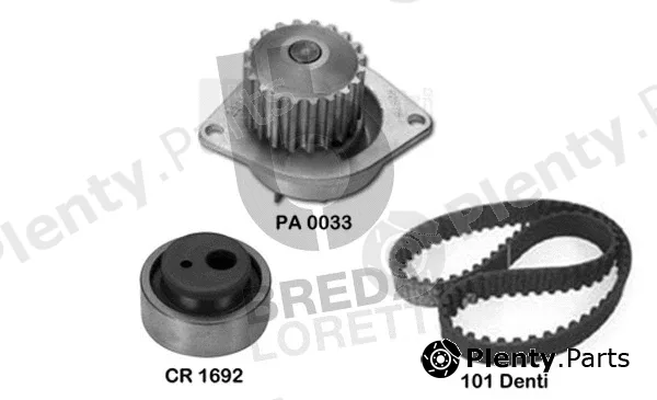 Breda Lorett KPA0108A — Water Pump & Timing Belt Kit