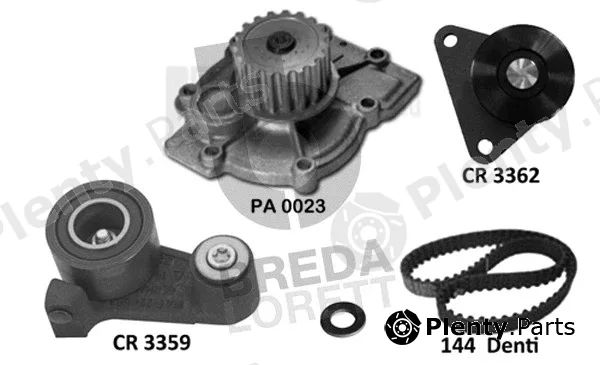 Breda Lorett KPA0403A — Water Pump & Timing Belt Kit