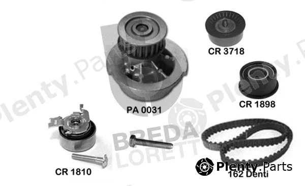 Breda Lorett KPA0718A — Water Pump & Timing Belt Kit